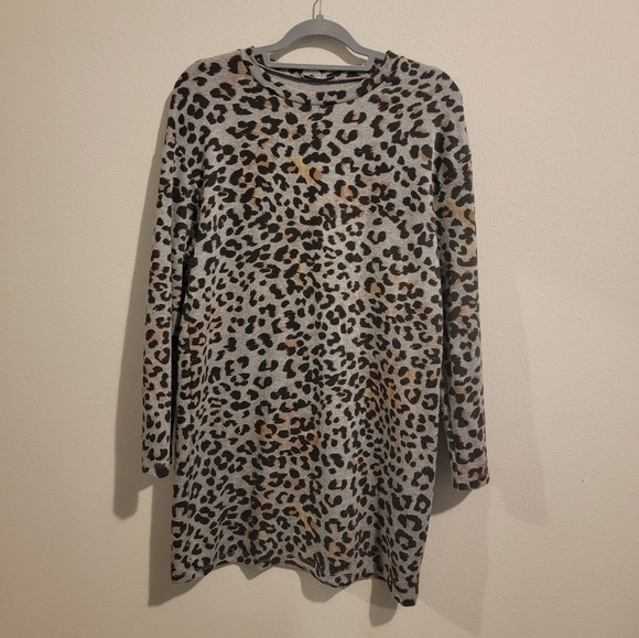 Zara trafaluc Leopard print sweater dress Size 28 / Medium - Picture 5 of 8